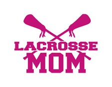 LACROSSE MOM VINYL DECAL RED 6
