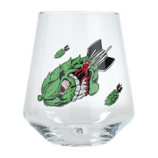 Drunk Glass Beer - ARTISAN - Glass #6 Hop Bomb - 13.5oz Rastal Harmony tumbler picture