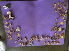 NICE COLLECTION OF OVER 40 GOLD  TONE FULL FIGURE ANGEL LAPEL PINS-SOME EXTRAS picture