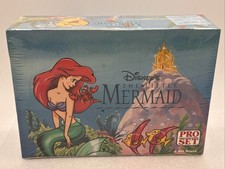 1992 Pro Set The Little Mermaid 4 Box Disney Sealed Complete 127-Card Gift Set picture