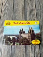 Vintage Picture Souvenir Book Of Salt Lake City In Natural Color picture
