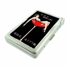 Vintage Drinking Ad Illustration Cigarette Case w/lighter ID Holder Wallet picture