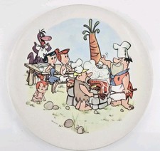 RARE Vintage Hanna-Barbara Flintstones Fred Dino Pebbles Wilma Melmac plate 10” picture