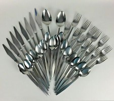 STANLEY ROBERTS SRI Bolero Stainless Silverware 39 pc Japan Vtg Mid Century Gift picture
