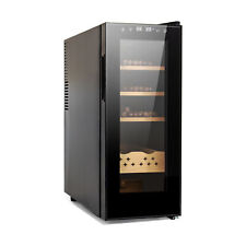 35L 200 Counts Electric Humidors Cigar Humidity & Heated Cedar Wood Shelves picture