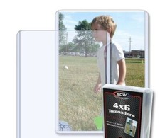 NEW (5 PK)  BCW 4 x 6 Postcard / Photo Rigid Hard Plastic Topload Holders 4x6 picture