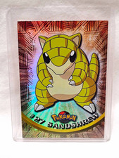Topps Pokémon TV Animation Edition 1999 Sandshrew #27 Holographic Card picture