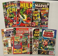 Lot of 7 Marvel Silver Age comics Marvel Tales, Super-Heroes, Hulk, Echh (1310) picture