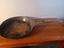 Vintage  Rare Large NATIONAL  47 TIN Frying Pan Skillet Camping Cowboy (U23) picture