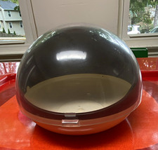 Vintage 1970s French Space Age Sugar Bowl – Smoked Lucite Dome – Retro Mod Desig picture