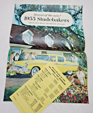 1955 Studebaker Car Brochure Full Line Catalog & All Models Price Guide Vintage picture