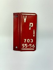 VTG RARE VA TECH 1950s VPI Virginia Polytechnic Institute LICENSE PLATE TOPPER picture