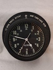 Vintage Alfry Aircraft Bulkhead Clock 9V Electric Remontoire Mechanical picture