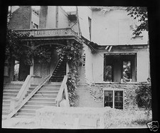 Glass Magic lantern slide HOUSE AFTER CYCLONE C1890S USA AMERICA MOUNT VERNON ? picture