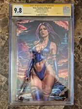 Victor Garduno Artbook #2 CGC 9.8 SS Signature Cyan Assassin #A Limited Ed 300 picture