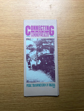 Connecting the Commonwealth ~ Public Transportation in Virginia 1990 Pamphlet picture