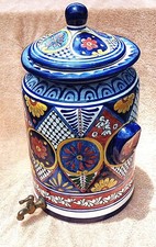 WATER CROCK, Talavera Mexican pottery, WATER DISPENSER - 12 liter, lead free picture