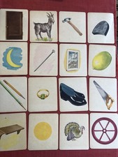 Antique Flash Cards C1920 picture