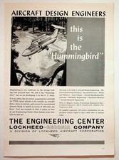 1960s Lockheed Hummingbird VTOL Aircraft Design Engineers Magazine Ad picture