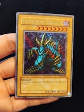Yugioh Tri-horned Dragon LOB Ultra Misprint (LP/MP) - OFFERS WELCOME picture
