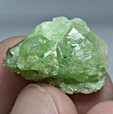 29 CT Unique Lustrous Green Demantoid Garnet Crystals Cluster from Afghanistan picture