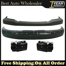 New Front Bumper Black +Cover + Brackets For 2003- 2021 Express Savana 2500 3500 picture