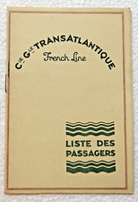 1928 S.S. Paris Passenger List – Claire Luce (Broadway, Hollywood Actress) picture
