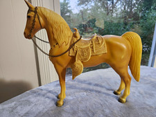 Vintage Breyer #57  Western Horse Palomino  w/ Saddle & Chain Reins picture