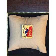 Vintage 1996 Atlanta Olympic Games Balance Beam Gymnastics Enamel Pin Stamp picture