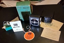 Ross RE-714 Micro 7 Vintage MIJ Transistor Radio +Box/Pouch, Earphone -untested picture