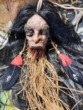 MUSEUM QUALITY SHRUNKEN HEAD REPLICA, WITCH, BRUHAW, VOODOO, HOODOO, CURSED picture
