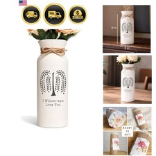 9th Anniversary Willow Gifts Vase for Her Pottery 9 Wife Him Couple picture
