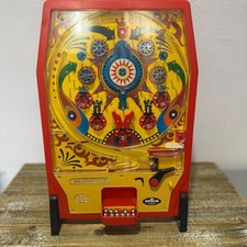 Vintage 1975 Epoch Pachinko Table Top Game Red Japanese Arcade Toy with Balls picture