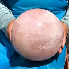 13.37LB Natural Pink Rose Quartz Crystal Sphere Ball Healing Reiki 1114 picture