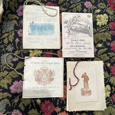 Lot 4 Antique 1880s Dance Cards Ipswich MA Seabrook NH Bicycle Music Civil War picture