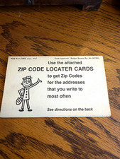 1967 USPS Mr. ZIP Code Locator Cards Booklet Unused Complete Postal picture