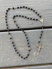 Rare vintage Sterling Silver rosary beads picture