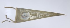 1913 Perry's Victory Centennial Pennant Green Bay WI War of 1812 US Navy 24” picture