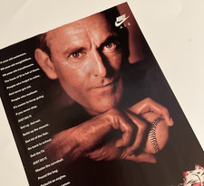 Vintage Nike Air Nolan Ryan Advertising Print Ad 1991 Trainer E Low Texas Ranger picture