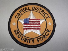 VINTAGE POLICE COPS PATCH NEW YORK CAPITAL DISTRICT SECURITY FORCE picture