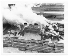 SS NORMANDIE LAFAYETTE Fire Feb 2 1942 NYC Vintage Original 9x7 Press Photo Ship picture
