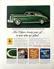 1941 Ad (10 3/4 X 13 3/4 inches) 1942 Packard Clipper Touring Sedan picture