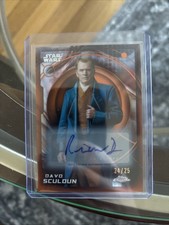 2026 Topps Chrome Star Wars Davo Sculoun Refractor Auto /25 picture