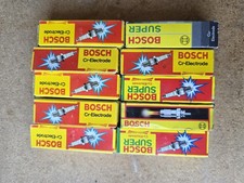 Bosch W6D Spark Plugs Lot of 10 NOS Vintage Cu Electrode Super New Old Stock picture