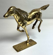 MCM Brass Running Horse Galloping On Base picture