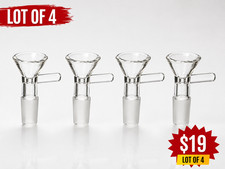 4X 14mm Martini bowl Clear Glass for Water Pipe Glass Pipe Bongs picture