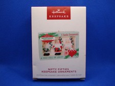 Hallmark Keepsake Ornament 2024 Nifty Fifties Santa BRAND NEW tree full of jolly picture