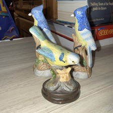 Lot of 3 Vintage Porcelain Bird Figurines Vintage Matte Made In Taiwan D11 picture