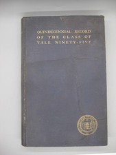 Antique Quindecennial Record of The Class of Yale University 1895 Book Yearbook picture