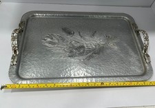 Vintage Rodney Kent 423 Hand Wrought Aluminum Tray picture